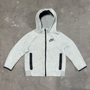 Nike Tech Fleece Hoodie Kids Large Youth 6-7 Sportswear Full Zip Euc